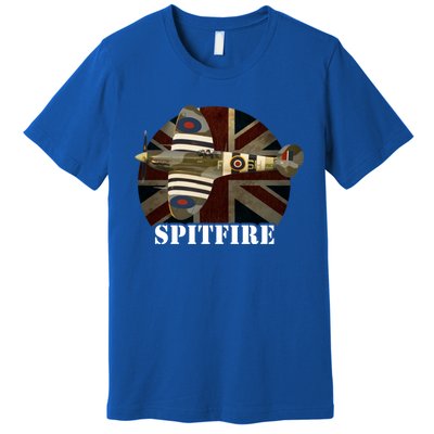 Spitfire Aircraft Ww2 Airplane Aeroplane War Plane Gift Premium T-Shirt