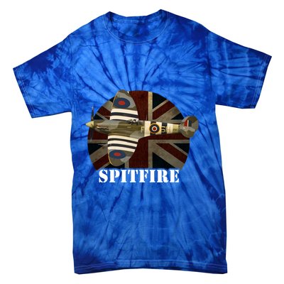 Spitfire Aircraft Ww2 Airplane Aeroplane War Plane Gift Tie-Dye T-Shirt