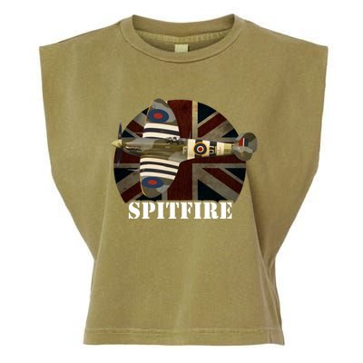 Spitfire Aircraft Ww2 Airplane Aeroplane War Plane Gift Garment-Dyed Women's Muscle Tee