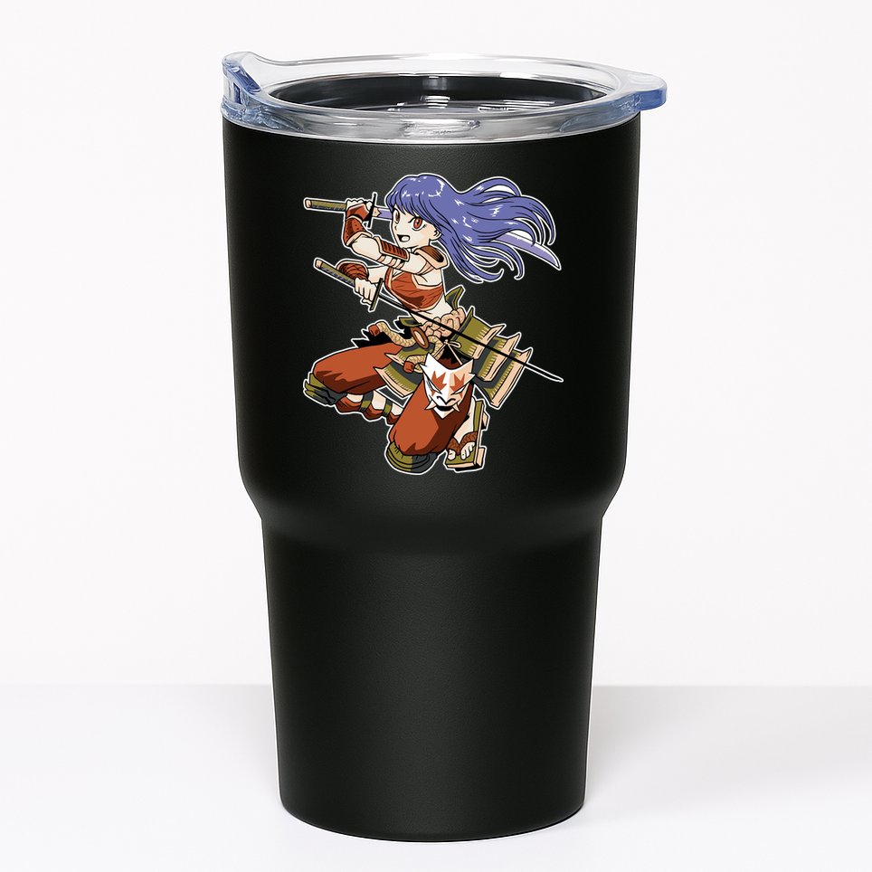 Samurai Anime Warrior Tumbler