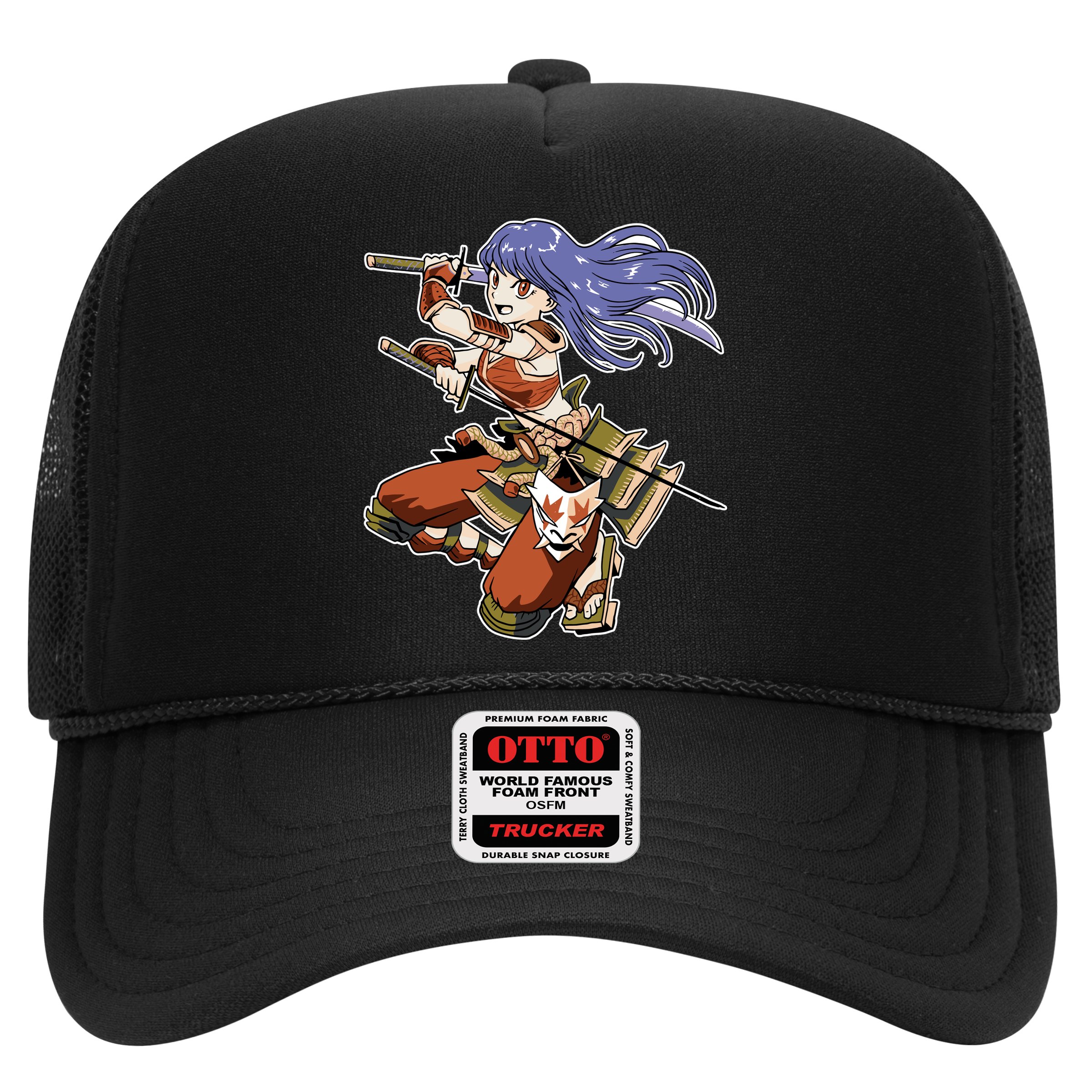 Samurai Anime Warrior Trucker Hat
