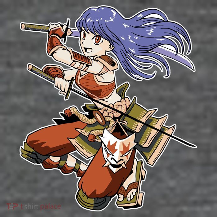 Samurai Anime Warrior T-Shirt