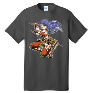 Samurai Anime Warrior Tall T-Shirt