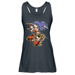 Samurai Anime Warrior Ladies Essential Flowy Tank