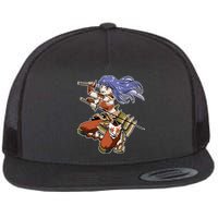 Samurai Anime Warrior Flatbill Hat