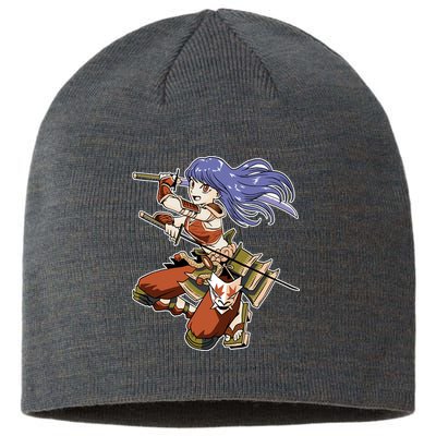 Samurai Anime Warrior Sustainable Beanie
