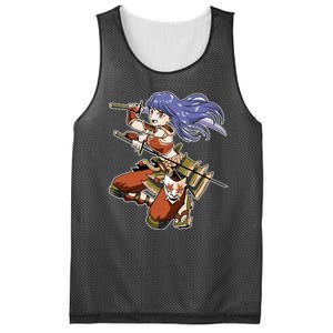 Samurai Anime Warrior Mesh Reversible Basketball Jersey Tank