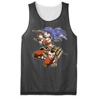 Samurai Anime Warrior Mesh Reversible Basketball Jersey Tank