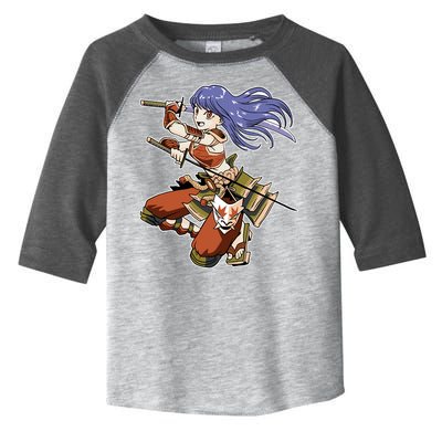 Samurai Anime Warrior Toddler Fine Jersey T-Shirt