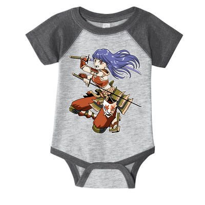 Samurai Anime Warrior Infant Baby Jersey Bodysuit