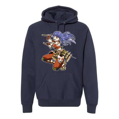 Samurai Anime Warrior Premium Hoodie