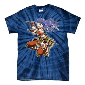 Samurai Anime Warrior Tie-Dye T-Shirt