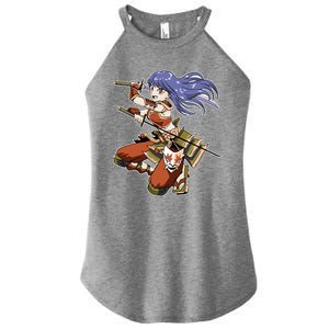 Samurai Anime Warrior Women's Perfect Tri Rocker Tank