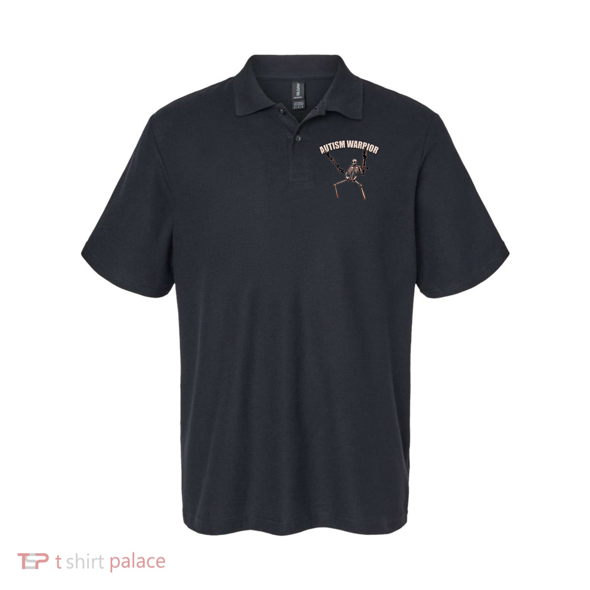 skull autism warrior autism skeleton meme autism awareness gift Polo