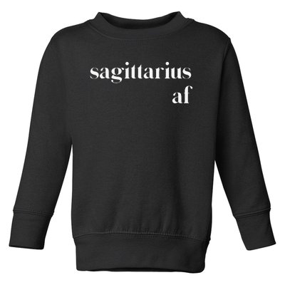 Sagittarius AF Wo Zodiac Birthday Toddler Sweatshirt