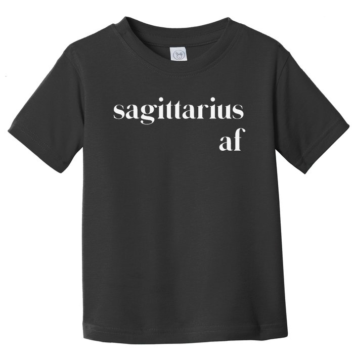 Sagittarius AF Wo Zodiac Birthday Toddler T-Shirt