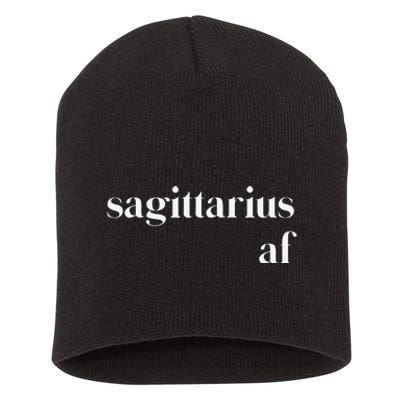 Sagittarius AF Wo Zodiac Birthday Short Acrylic Beanie