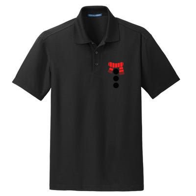 Snowman Adult White Snowman Costume Dry Zone Grid Polo