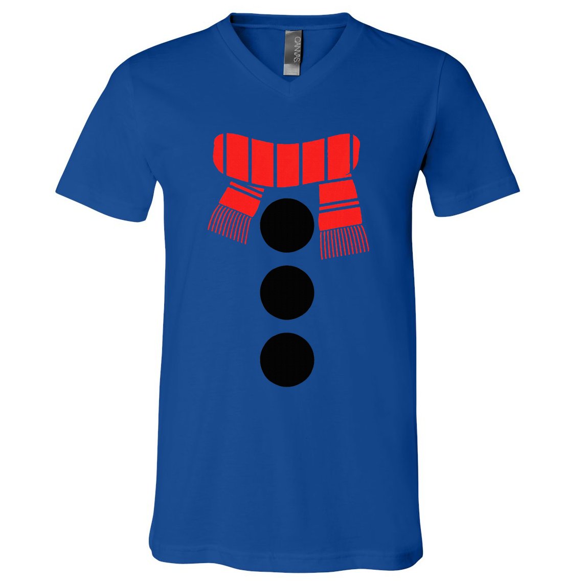 Snowman Adult White Snowman Costume V-Neck T-Shirt