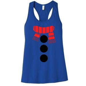 Snowman Adult White Snowman Costume Women's Racerback Tank