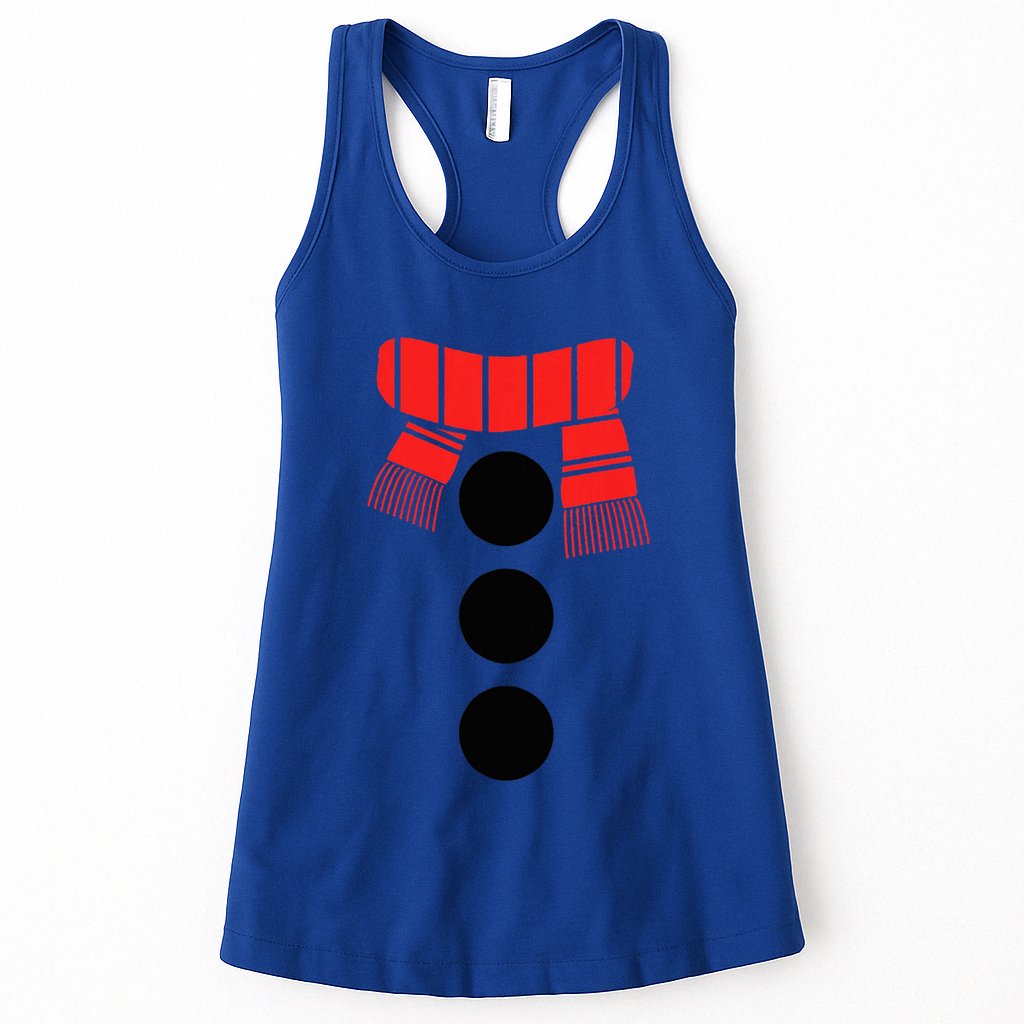 Snowman Adult White Snowman Costume Womens Tank Top