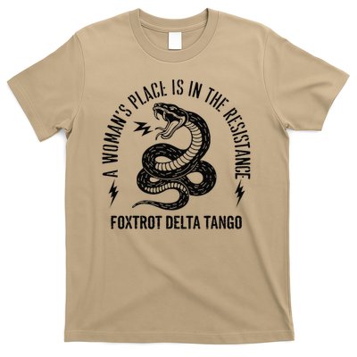 Snake A Womans Place Is In The Resistance T-Shirt