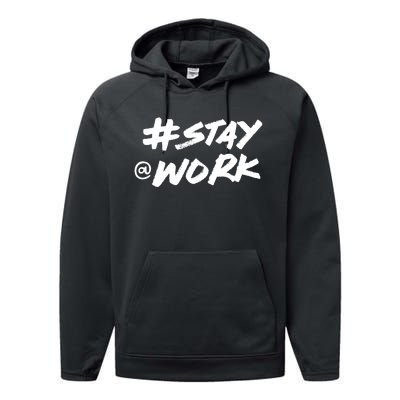 Stay At Work #Stayatwork Funny Elon Twitter Performance Fleece Hoodie