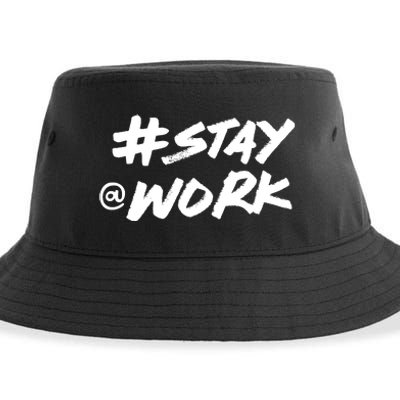 Stay At Work #Stayatwork Funny Elon Twitter Sustainable Bucket Hat