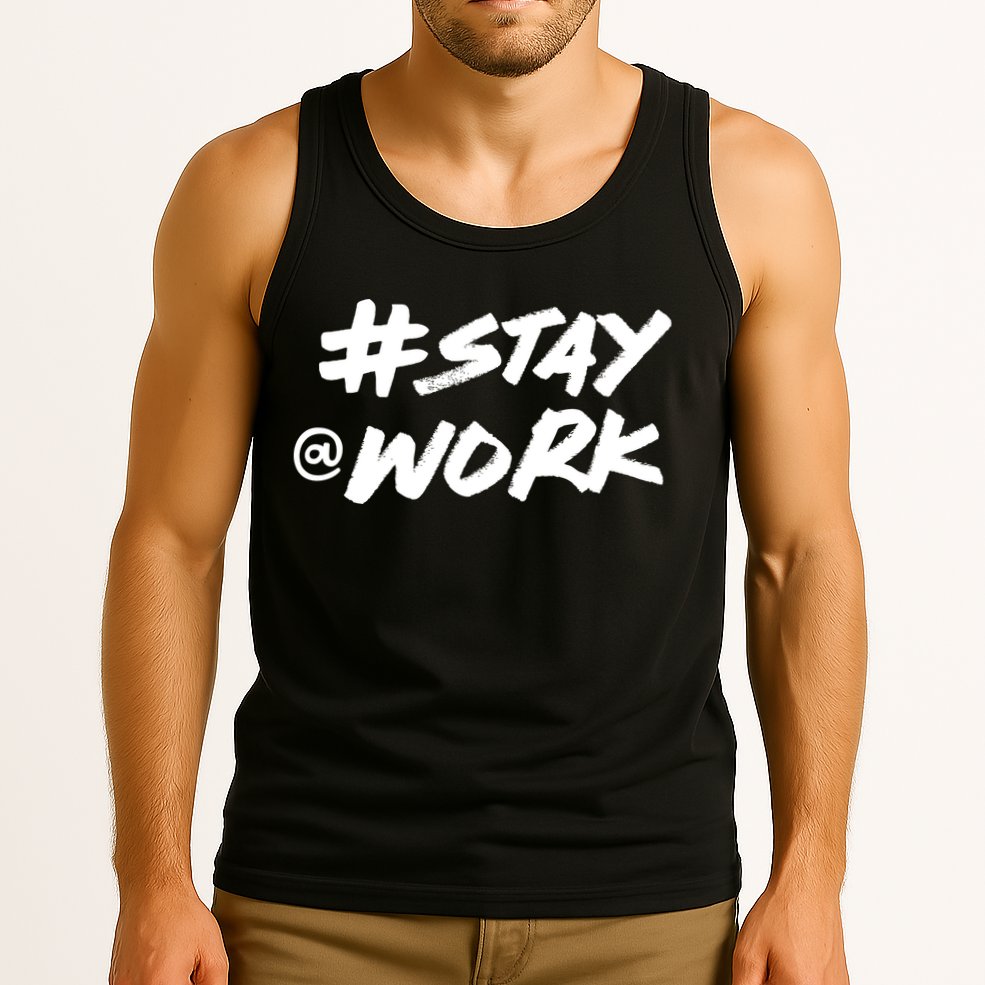 Stay At Work #Stayatwork Funny Elon Twitter Tank Top