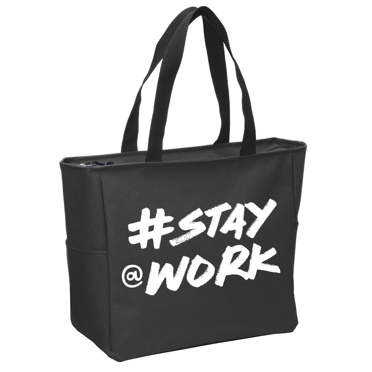 Stay At Work #Stayatwork Funny Elon Twitter Zip Tote Bag