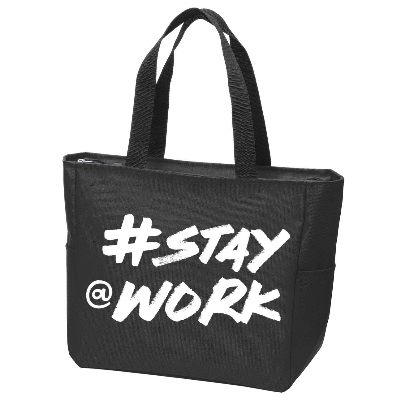 Stay At Work #Stayatwork Funny Elon Twitter Zip Tote Bag