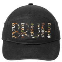 Safari Animals Wildlife Zookeeper Funny Bruh Ns 7-Panel Snapback Hat
