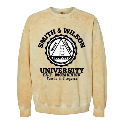 Smith And Wilson University One Day At A Time Colorblast Crewneck Sweatshirt