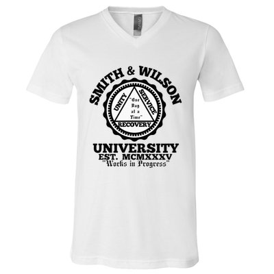 Smith And Wilson University One Day At A Time V-Neck T-Shirt