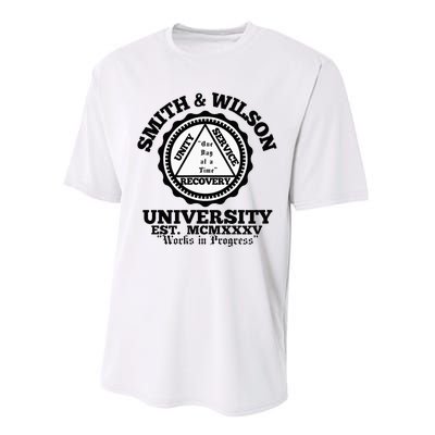 Smith And Wilson University One Day At A Time Performance Sprint T-Shirt