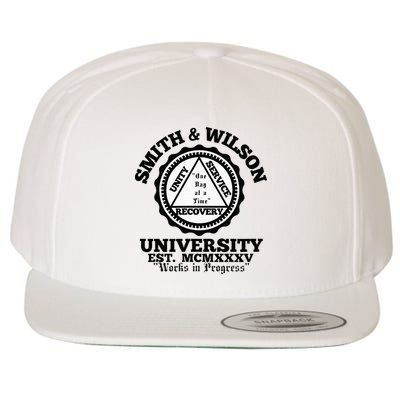 Smith And Wilson University One Day At A Time Wool Snapback Cap