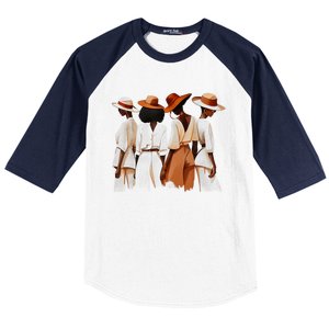 Sistas Afro Women Together Women Tee Graphic Birthday Tees Baseball Sleeve Shirt