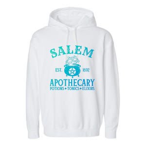 Salem Apothecary Witch Halloween Lazy Costume Gift Garment-Dyed Fleece Hoodie