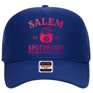 Salem Apothecary Witch Halloween Lazy Costume Gift High Crown Mesh Back Trucker Hat