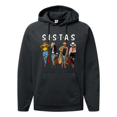 Sistas Afro Women Together Women  Women Birthday Performance Fleece Hoodie