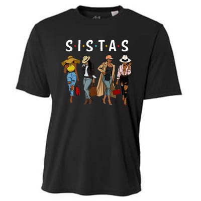 Sistas Afro Women Together Women  Women Birthday Cooling Performance Crew T-Shirt