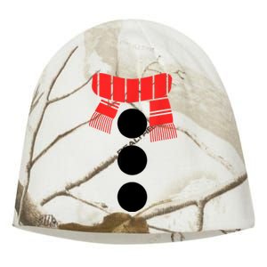 Snowman Adult Women White Snowman Costume Kati - Camo Knit Beanie