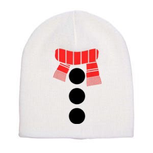 Snowman Adult Women White Snowman Costume Short Acrylic Beanie