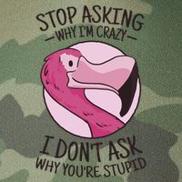 Stop Asking Why I'm Crazy I Don't Ask Why You're Stupid Legacy Tie Dye Trucker Hat