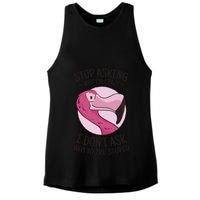 Stop Asking Why I'm Crazy I Don't Ask Why You're Stupid Ladies PosiCharge Tri-Blend Wicking Tank