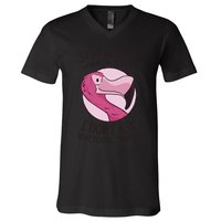 Stop Asking Why I'm Crazy I Don't Ask Why You're Stupid V-Neck T-Shirt