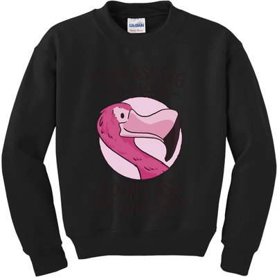 Stop Asking Why I'm Crazy I Don't Ask Why You're Stupid Kids Sweatshirt