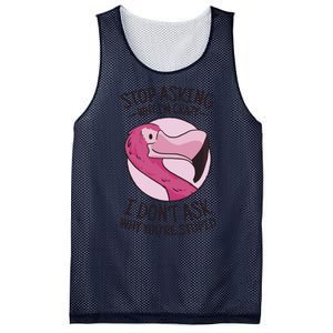 Stop Asking Why I'm Crazy I Don't Ask Why You're Stupid Mesh Reversible Basketball Jersey Tank