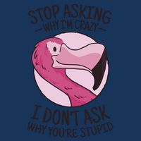 Stop Asking Why I'm Crazy I Don't Ask Why You're Stupid Infant Baby Jersey Bodysuit