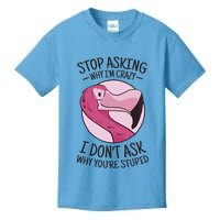 Stop Asking Why I'm Crazy I Don't Ask Why You're Stupid Kids T-Shirt